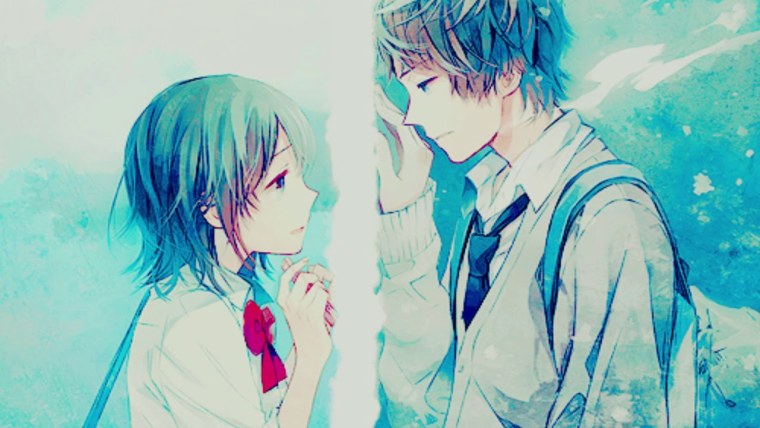 Аниме парень скучает