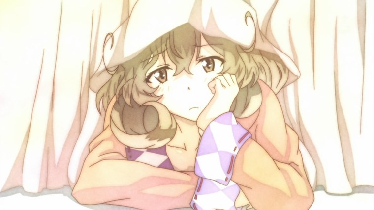 Скучающая девушка аниме