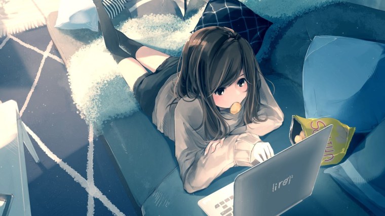 Аниме ленивая девушка