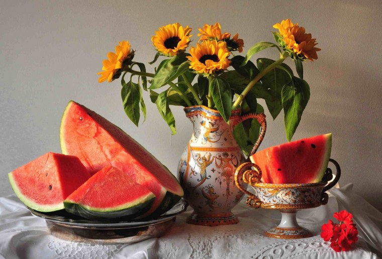 Натюрморты Геннадия Кириченко арбузные