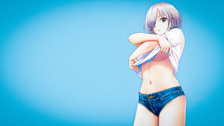 Аниме девушки в шортах