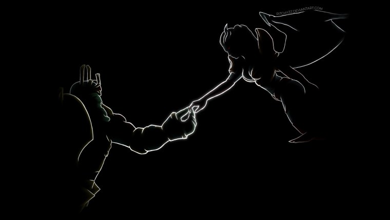 Парные обои темные