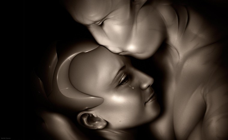 Танцующая пара в темноте