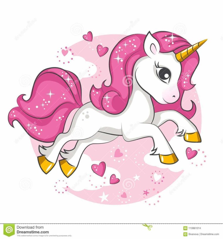 Маленький розовый Единорог