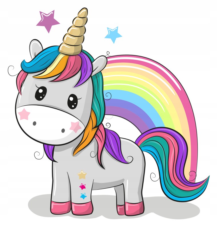 Единорог с радужной гривой