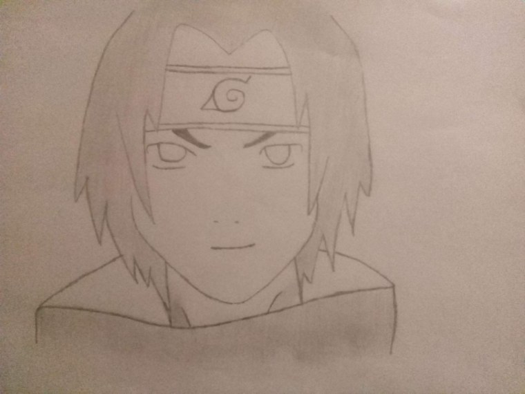 Нарисовать Саске из Наруто легко