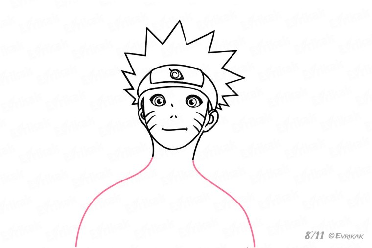 Аниме Наруто для срисовки карандашом
