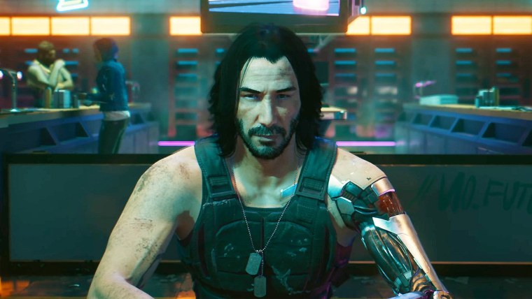 Джонни Сильверхенд Cyberpunk 2077 в игре