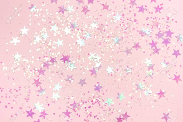 Нежный розовый фон со звездочками