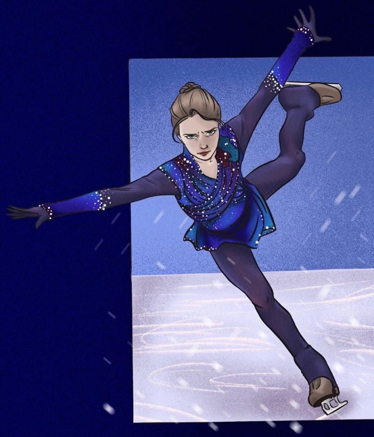 Рисунки на тему фигурное катание