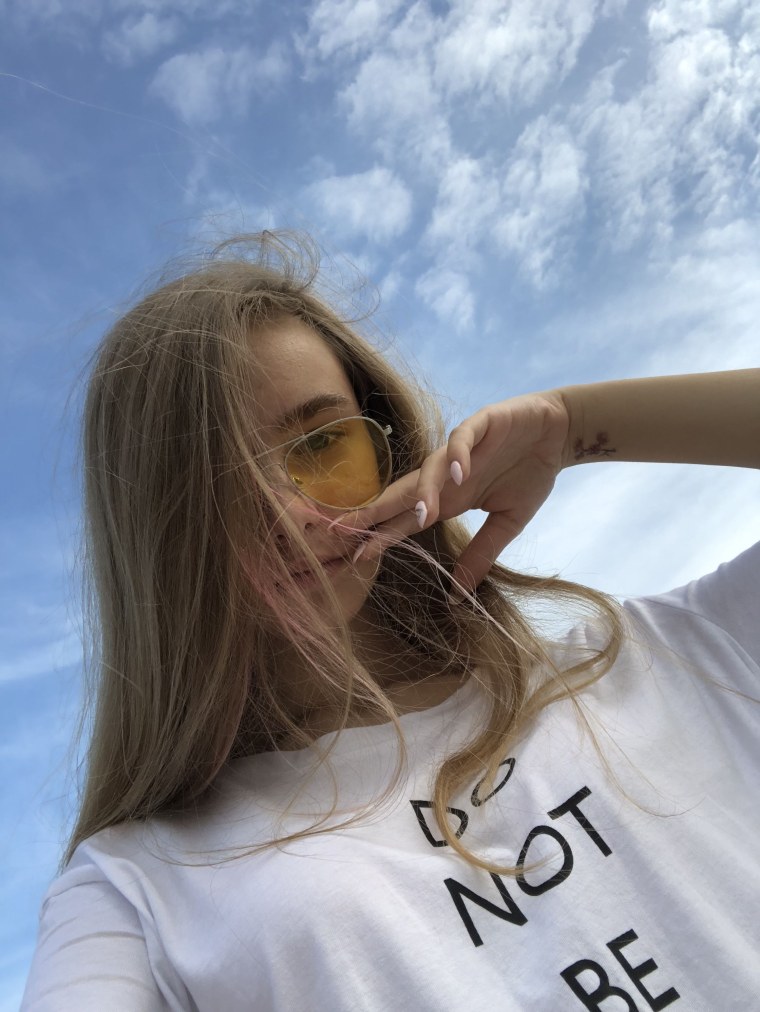 Эстетика селфи девушки