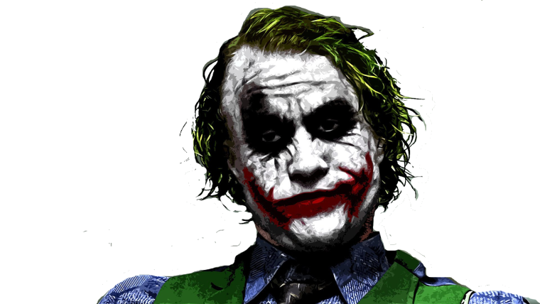 Хит Леджер на белом фоне