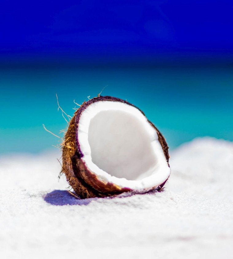Кокос на фоне моря