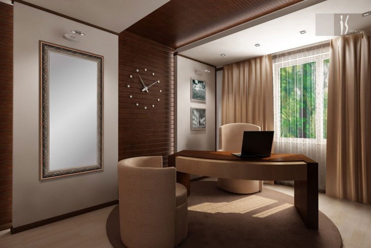 Интерьер кабинета в квартире