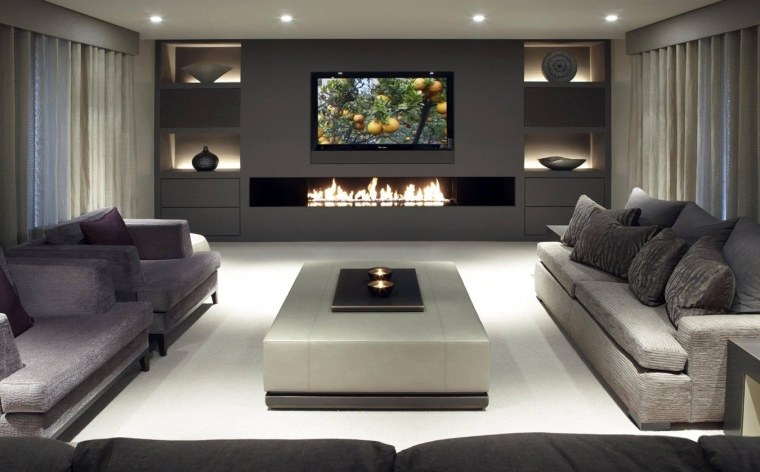 Спальня белая в стиле хайтек