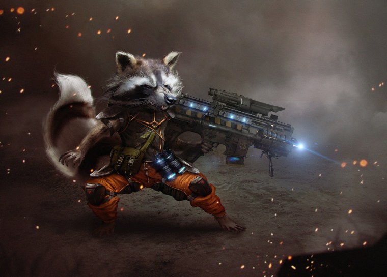 Реактивный енот Марвел