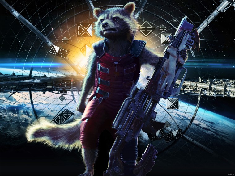 Реактивный енот Стражи Галактики