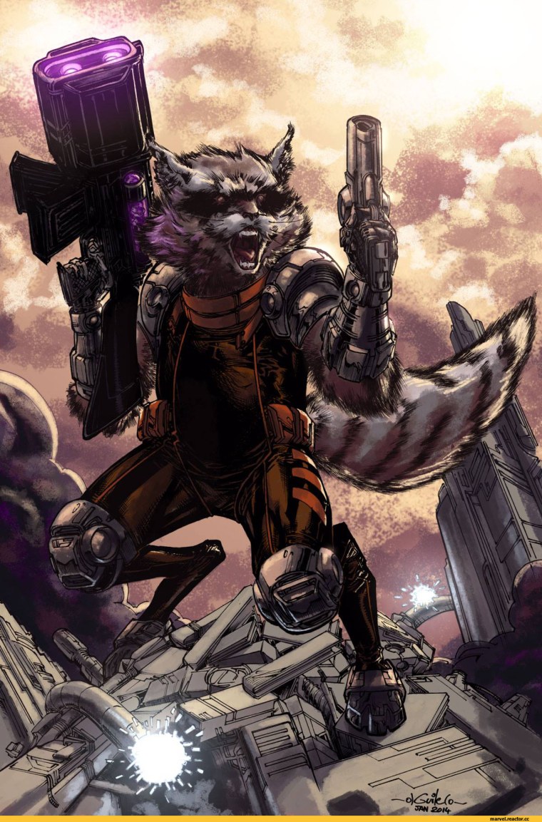 Реактивный енот ракета