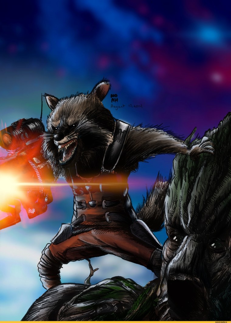 Марвел ракета енот малыш