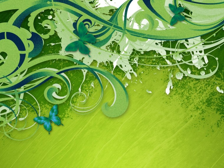 Рисунок в зеленых тонах