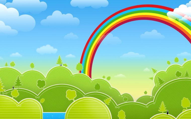 Радуга фон