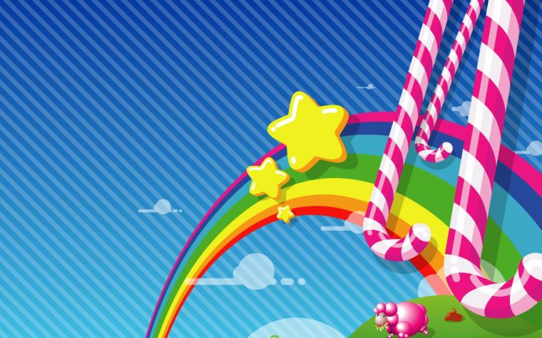 Яркий детский фон