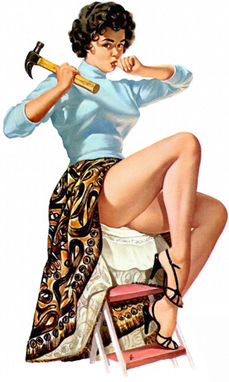 Иллюстрации в стиле пин ап