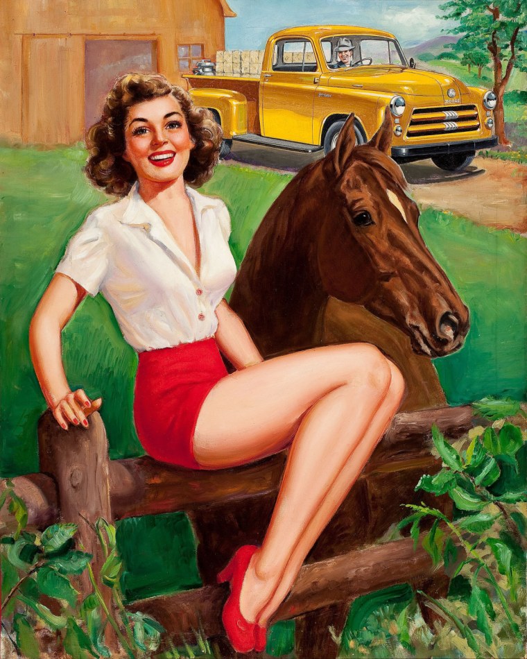 Американские плакаты в стиле пин-ап