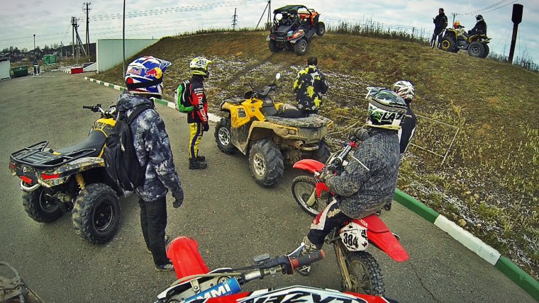 Андрей Скутерец на квадроцикле