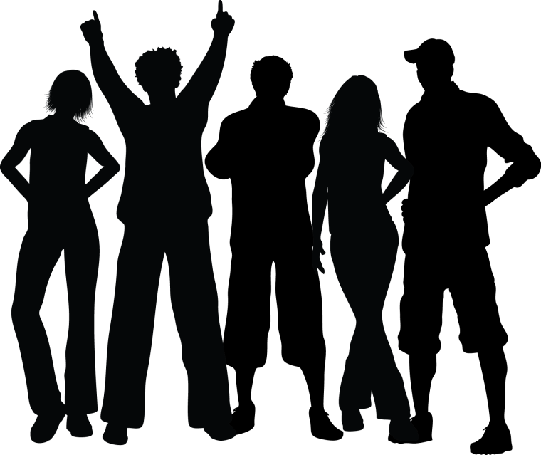 Молодежь силуэт