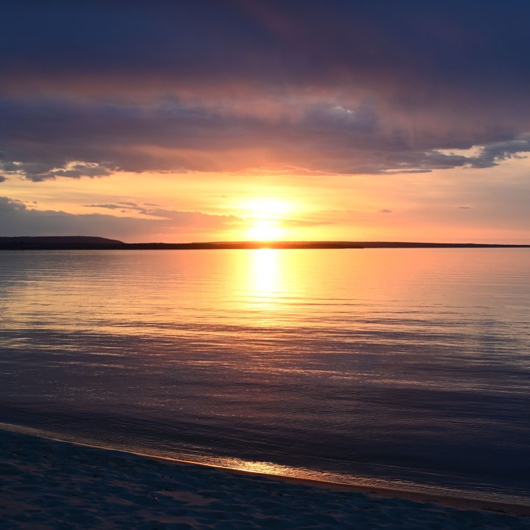 Закат на море