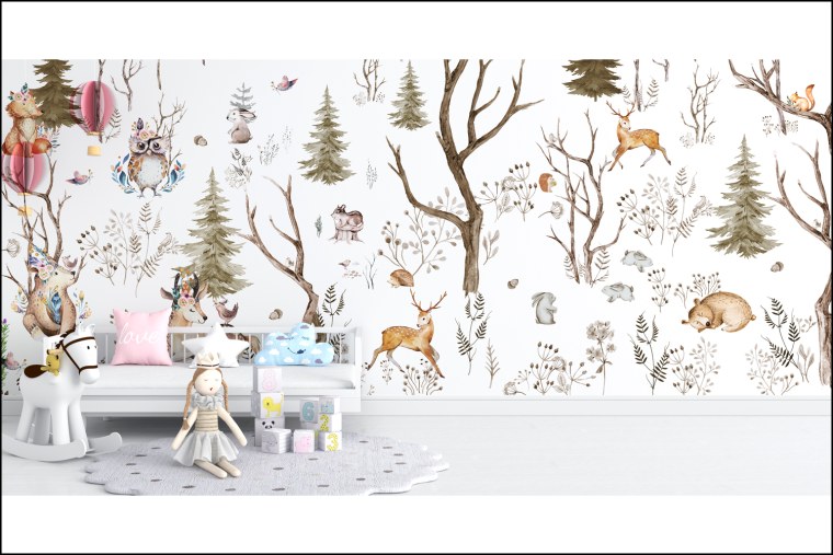 Обои в скандинавском стиле для гостиной