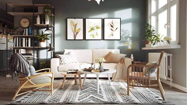 Прихожая в стиле Сканди