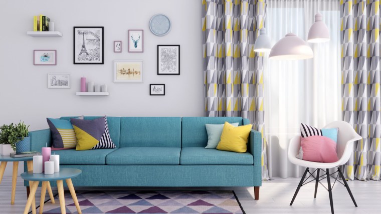 Спальня стиль Сканди серый