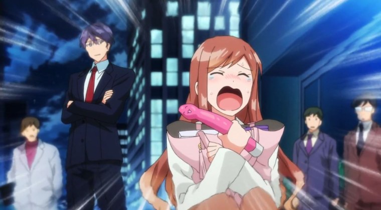 Аниме начальник с большим размером