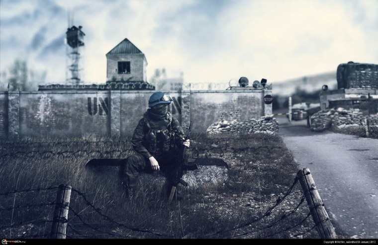 Сталкер блокпост арт