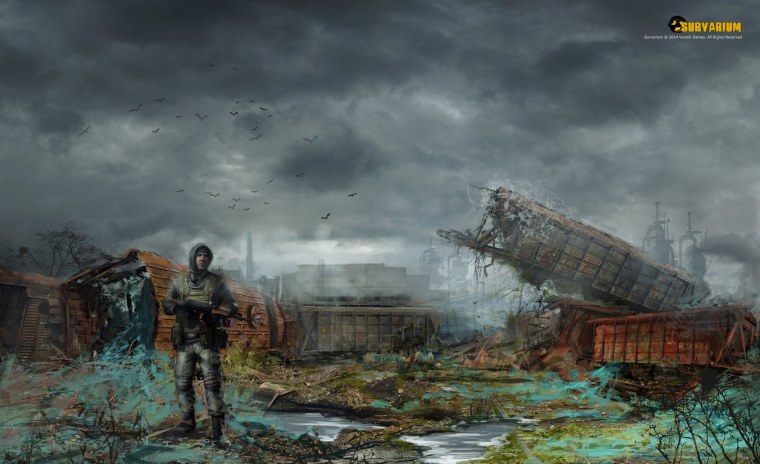 Фон в стиле сталкер