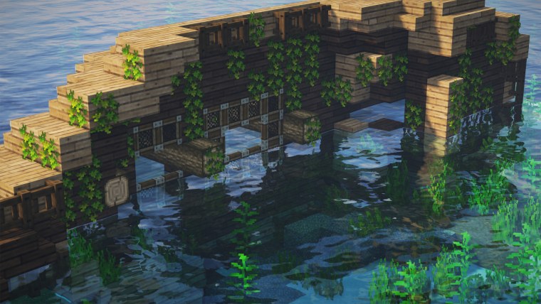 Эстетичный дом в МАЙНКРАФТЕ В лесу