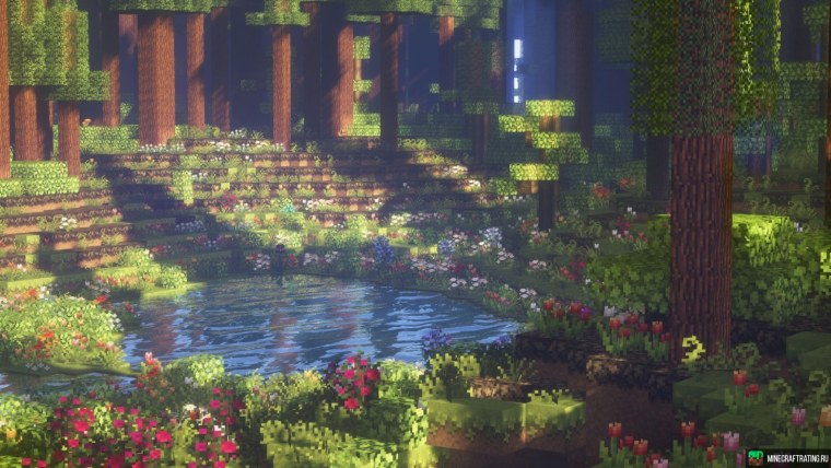 Аниме на фоне МАЙНКРАФТА