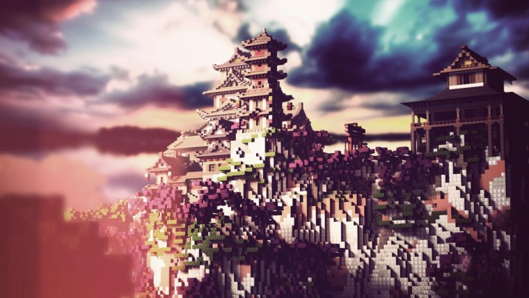 Японский фон майнкрафт