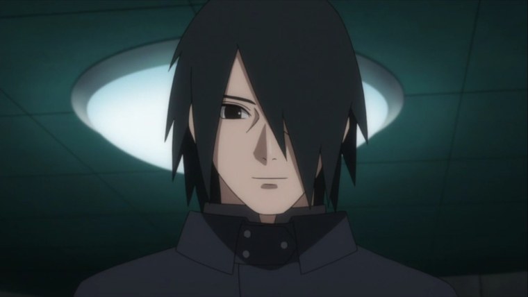 Саске Учиха взрослый улыбается