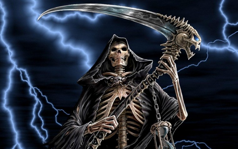 Череп на мотоцикле