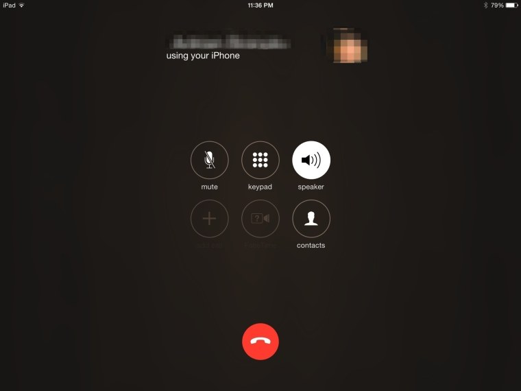 Макет звонка на айфон