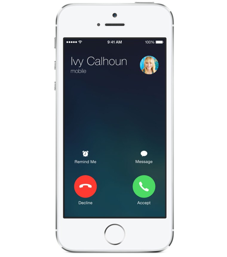 Входящий звонок экран