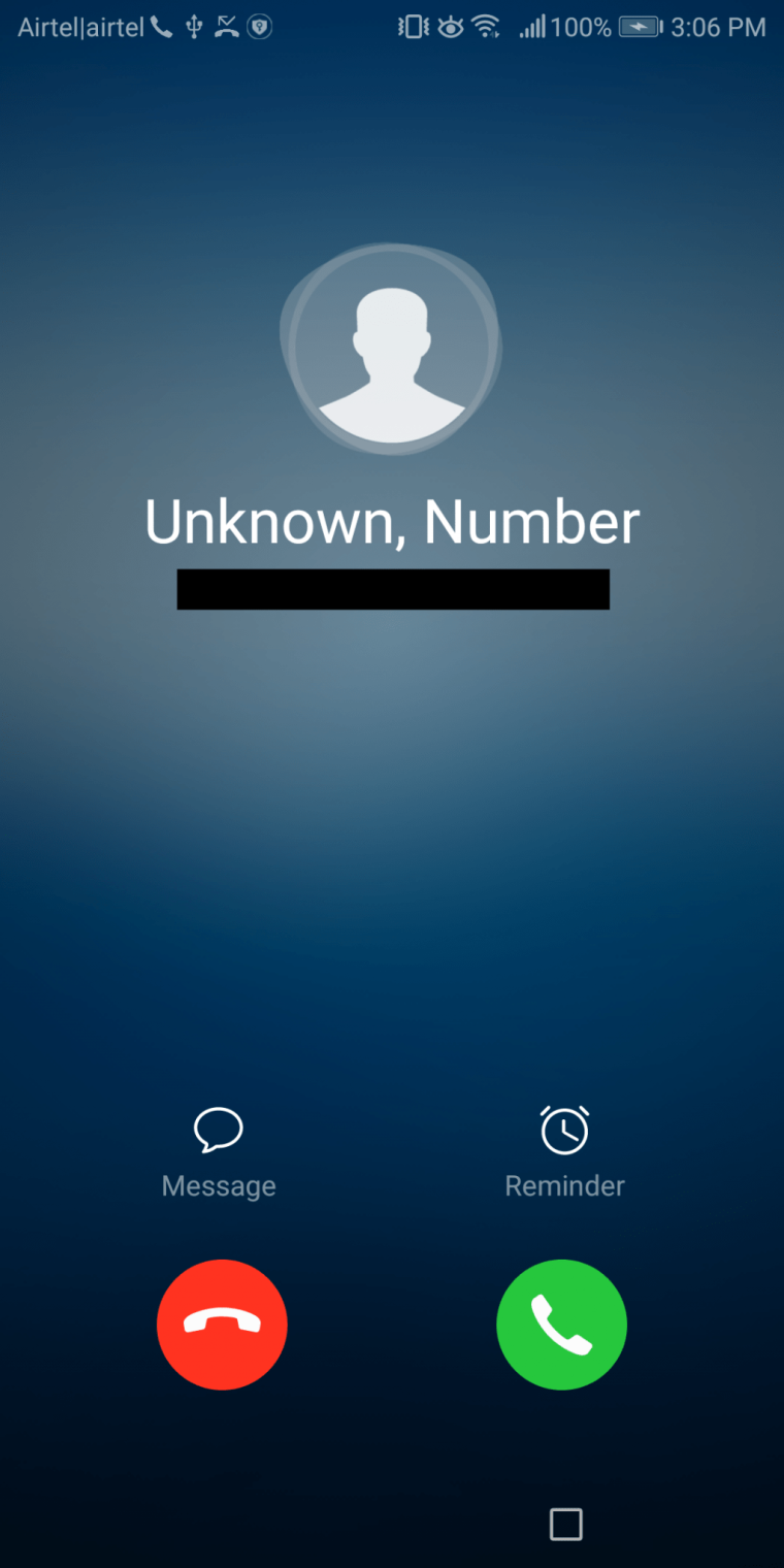 Экран вызова iphone