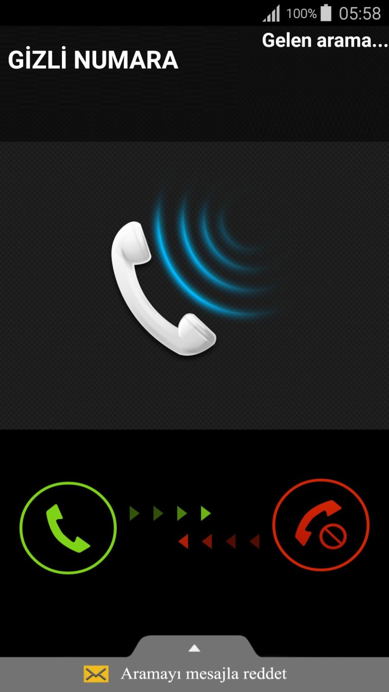 Входящий звонок андроид