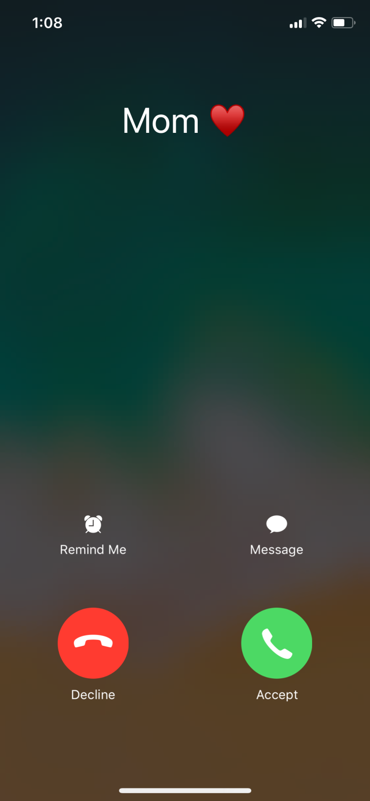 Экран звонка айфон