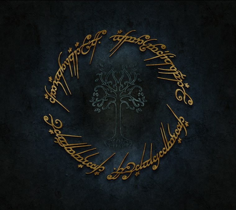 Властелин колец надпись