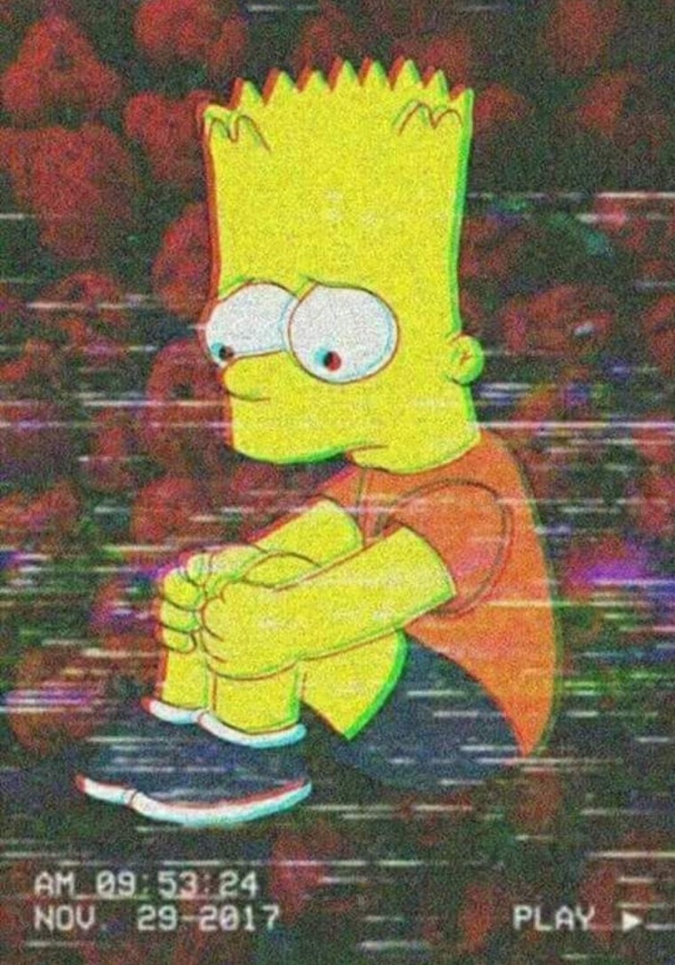 Барт симпсон грустный
