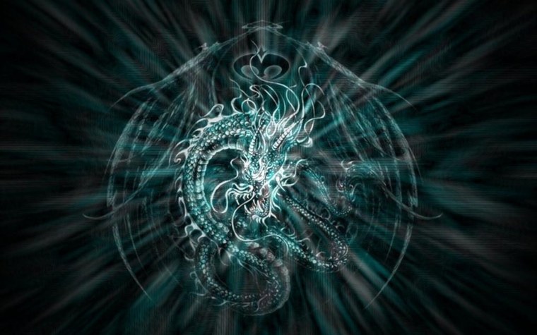 Дракон абстракция